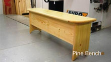 Pine bench
